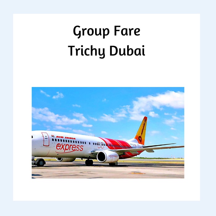 Airindia Express Cheap Group Fare Airticket for Trichy to Dubai